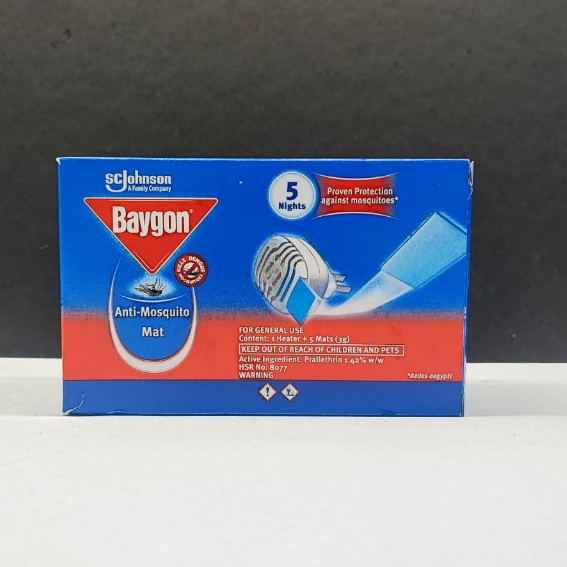 Baygon AntiMosquito Mat +5 Mats 3G Shopee Philippines