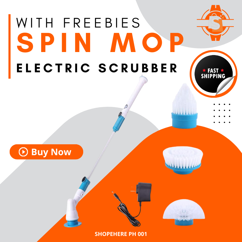 Spin Mop 360 Spinning Electric Mop Floor Cleaner Map Floor Cleaning