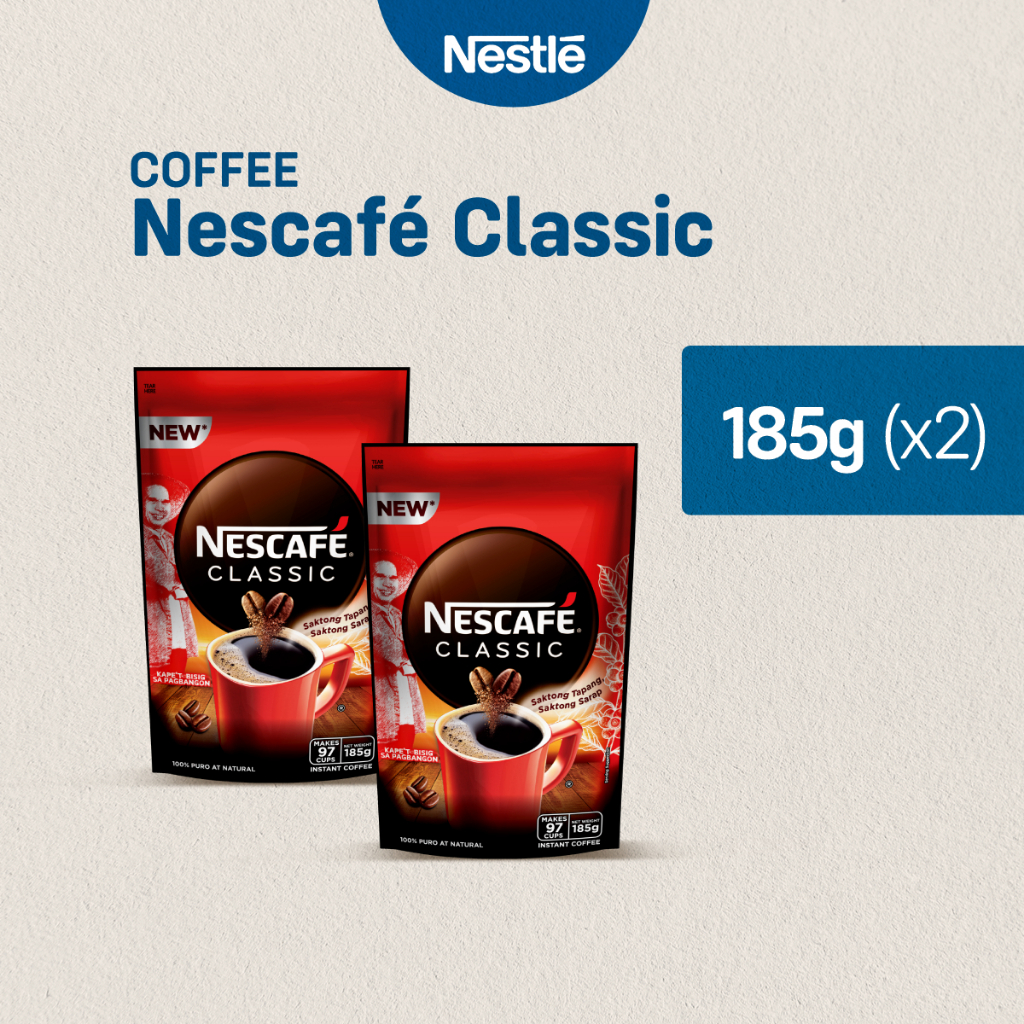 Nescafe Classic Instant Coffee 185g - Pack of 2 | Shopee Philippines