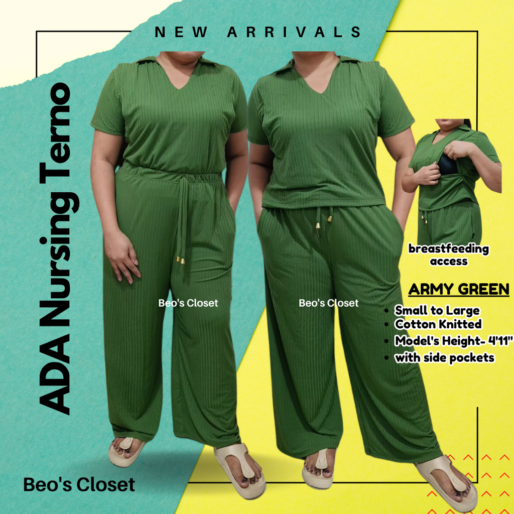 ADA BREASTFEEDING Nursing Terno Pants / Breastfeeding Outfit