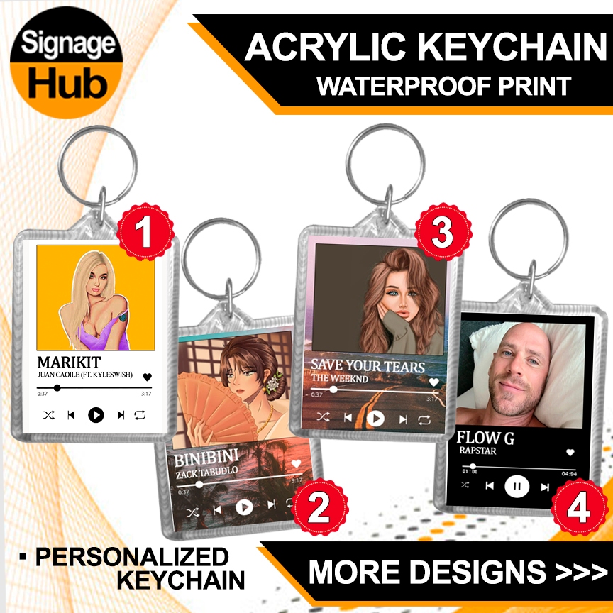 INSTA PLAYLIST Acrylic Keychain | 5.5 X 4.2 cm Gift Items | Giveaways ...