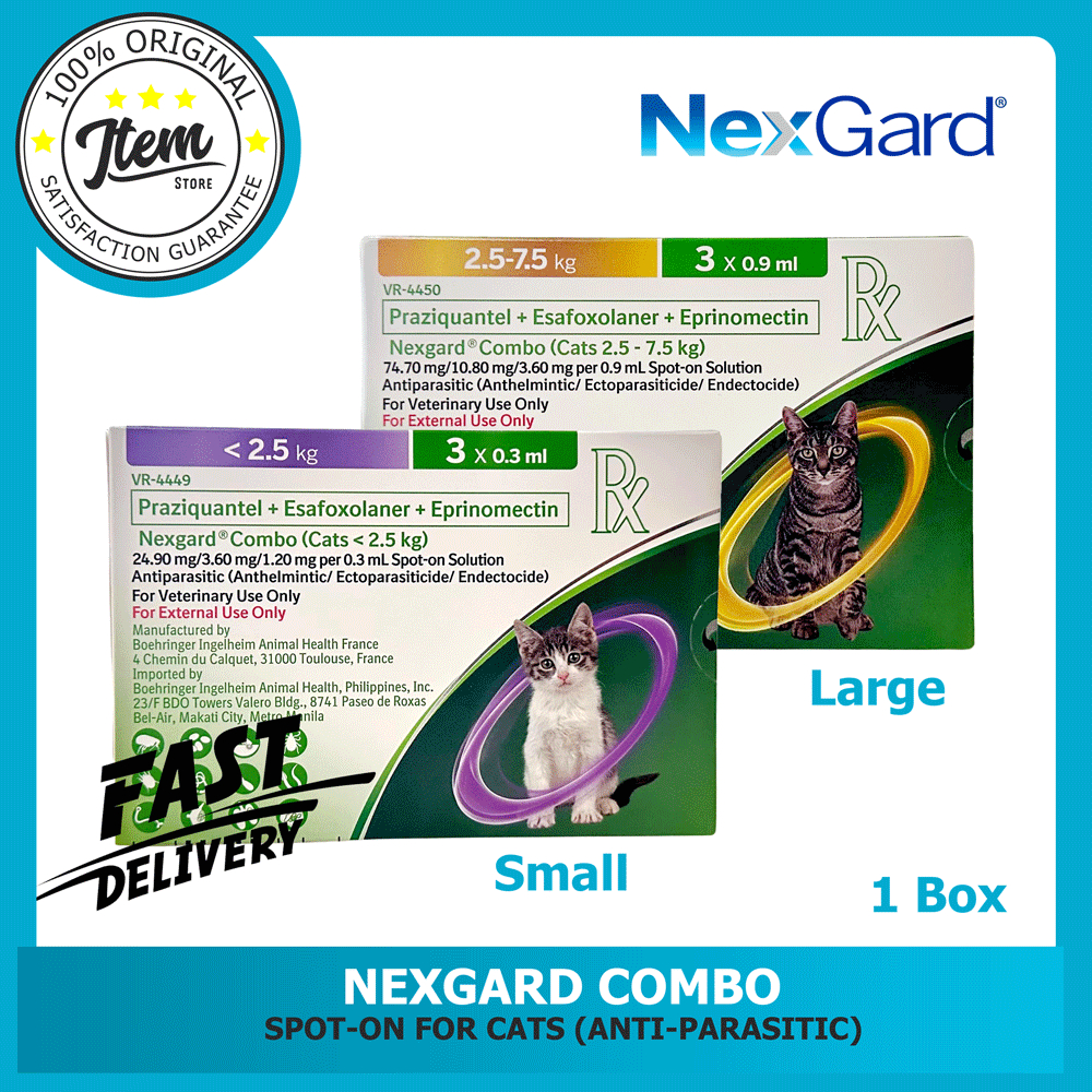 NEXGARD Combo SpotOn for Cats (AntiParasitic) 1 Box Shopee Philippines
