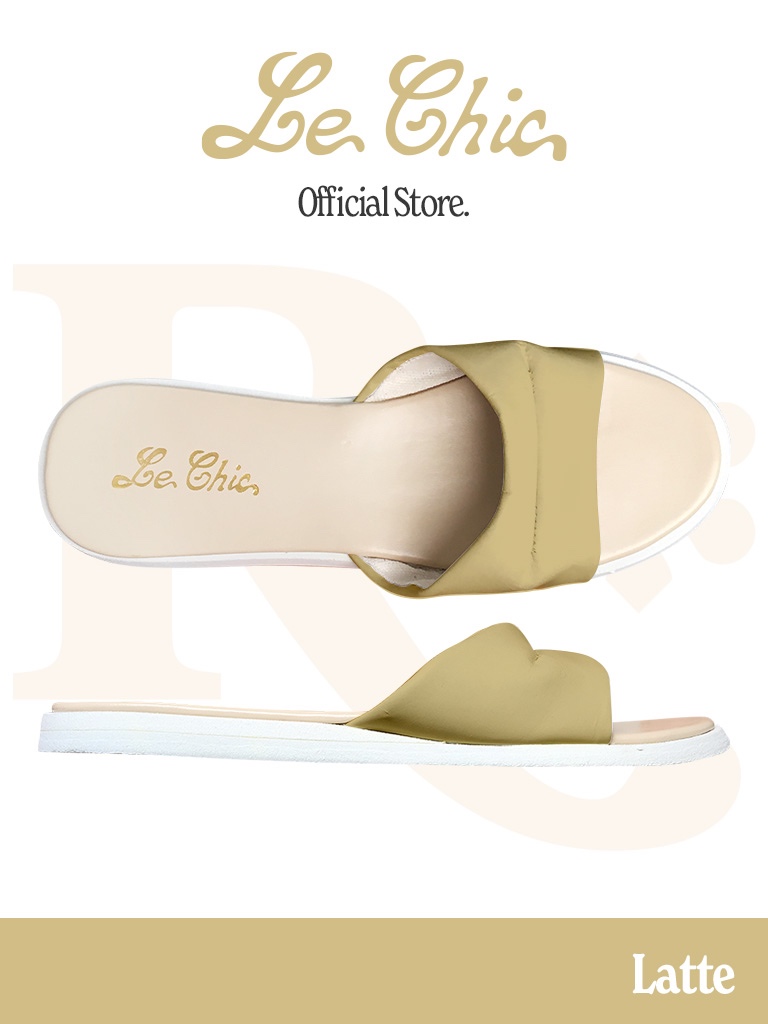 Le Chic Slippers in Latte | Shopee Philippines