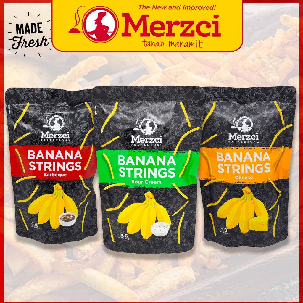 Banana Strings | 90 grams | Merzci Bacolod Pasalubong | Saba | Fried ...