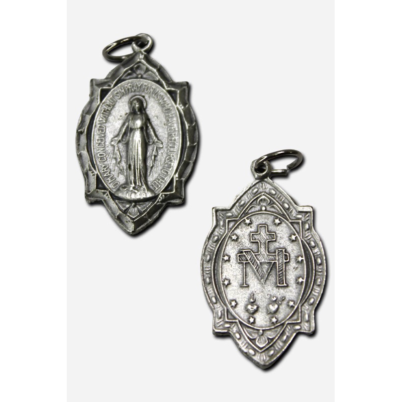 Our Lady of Miraculous Medal Pandant 17 x 29 mm Italy | Shopee Philippines