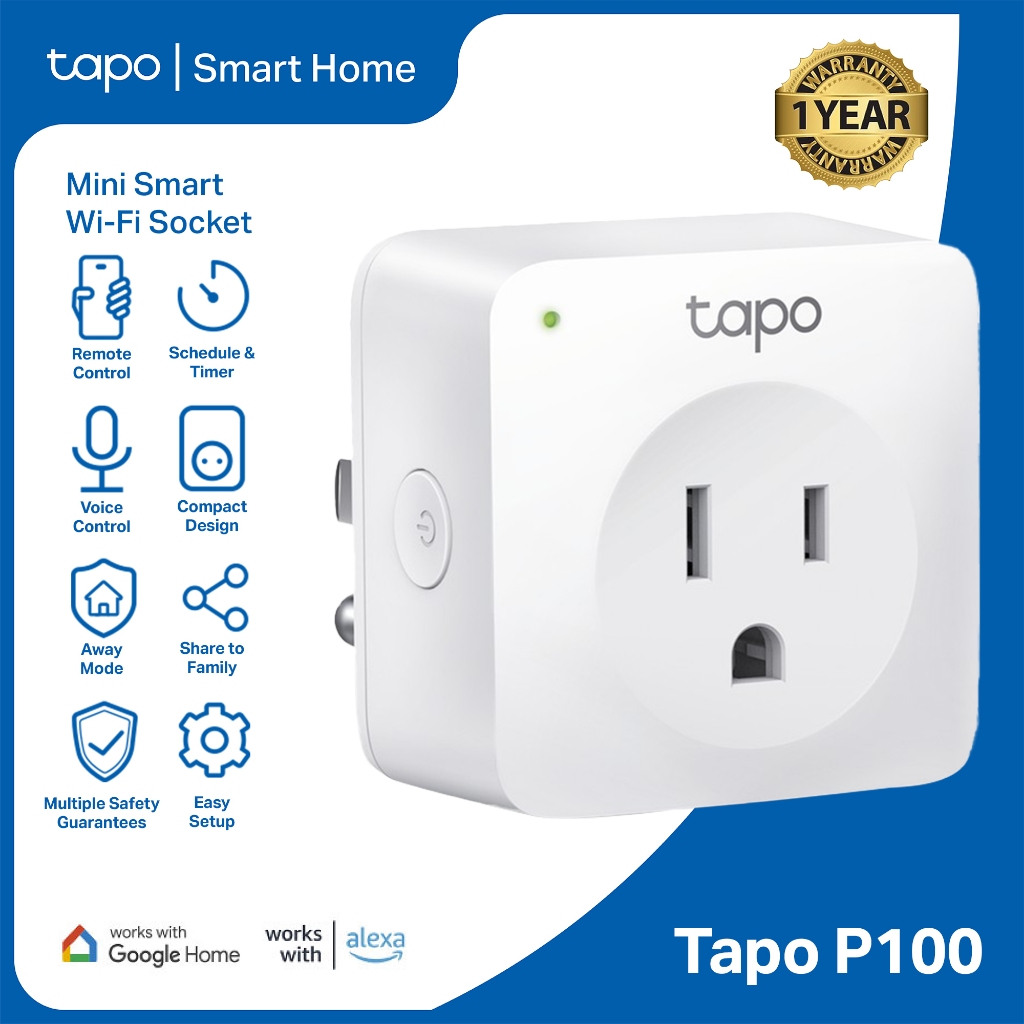 Tapo P100, Mini Smart Wi-Fi Socket