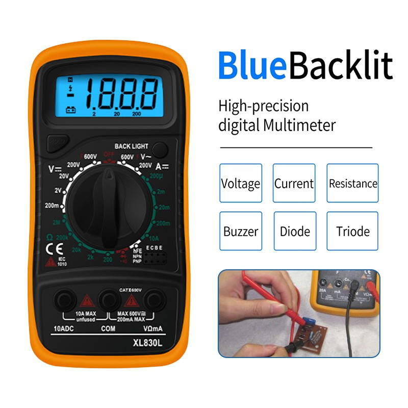 XL830L LCD Digital Tester Original Multimeter ManualRanging Multi