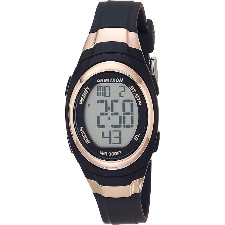 Armitron Sport Women's Digital Chronograph Resin Strap Watch Shopee