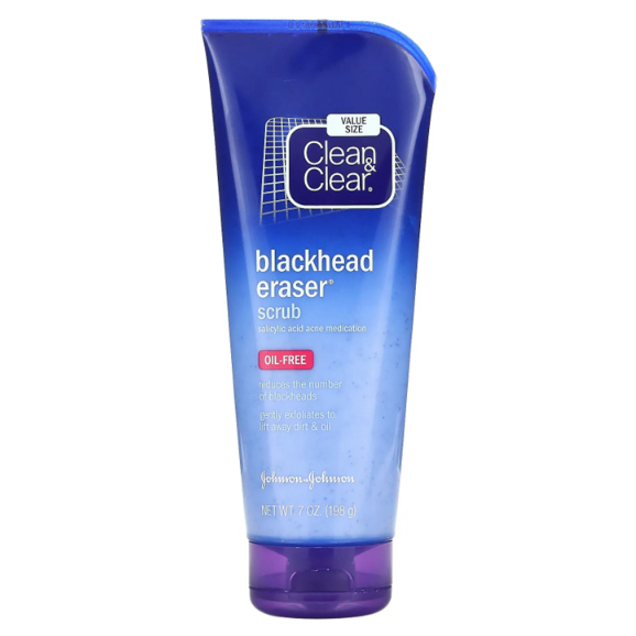 Clean & Clear Blackhead Eraser Scrub with Salicylic Acid, Reduces