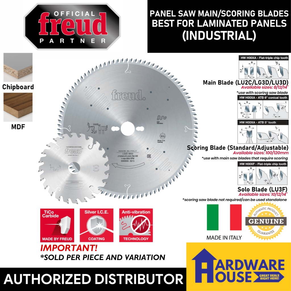 ORIGINAL FREUD Carbide Panel Table Saw Blades TCT Industrial For