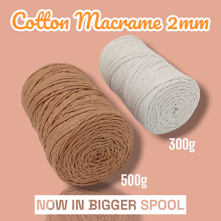 2mm Macrame Cord 219 Yards Natural Cotton Cord Twine Macrame