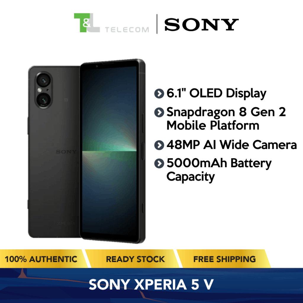  Sony Xperia 5 V 5G Dual XQ-DE72 256GB 8GB RAM Unlocked