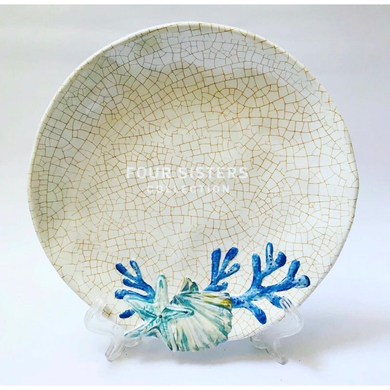 Clam Luncheon Plate with Embossed (Melamine) Shopee Philippines