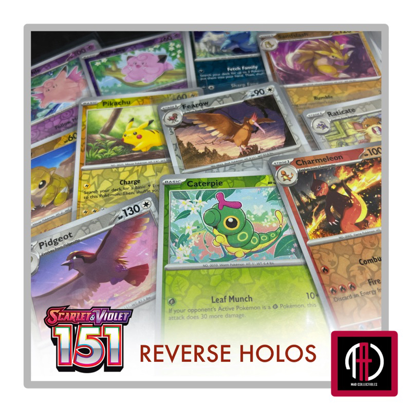 Pokemon TCG Singles - Scarlet & Violet 151 Reverse Holo Cards - Kakuna ...