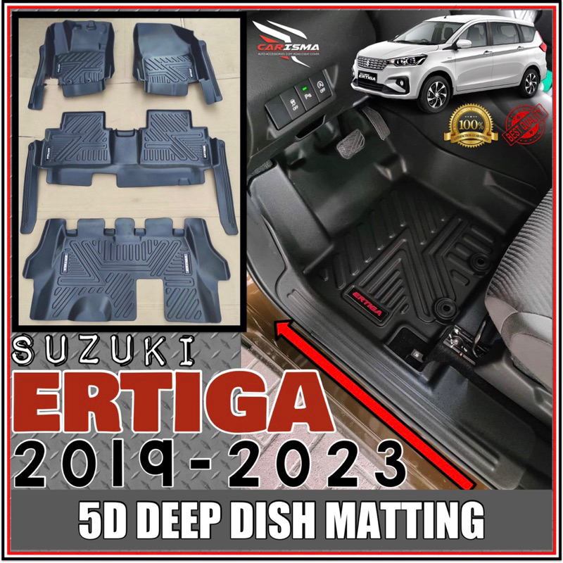 SUZUKI ERTIGA 20192023 5D DEEP DISH MATTING (ertiga matting) Shopee