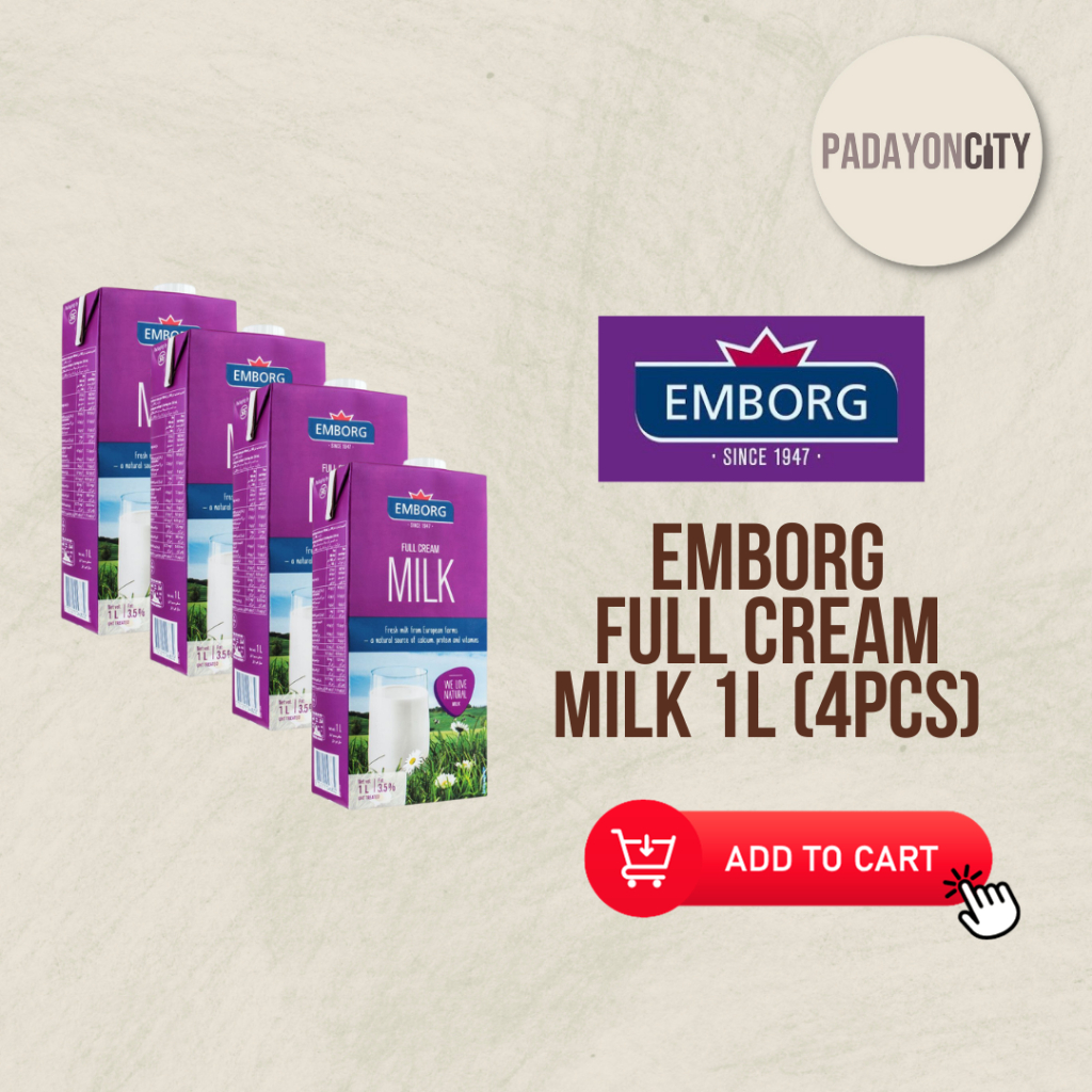 Full Cream Milk 1L x (4pcs) Shopee Philippines