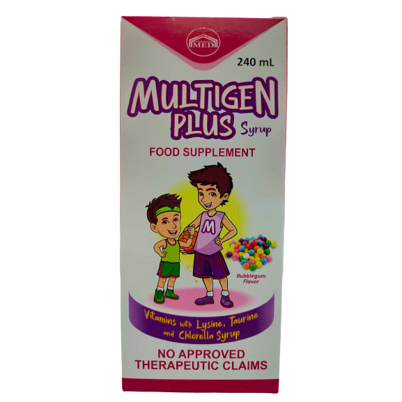 Multigen Plus (Multivitamins + Minerals + Chlorella + Lysine + Taurine