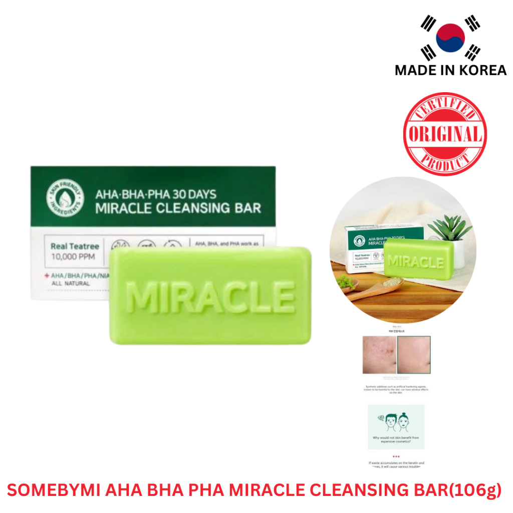 Some By MI AHA BHA PHA 30 Days Miracle Cleansing Bar Soap with Real ...