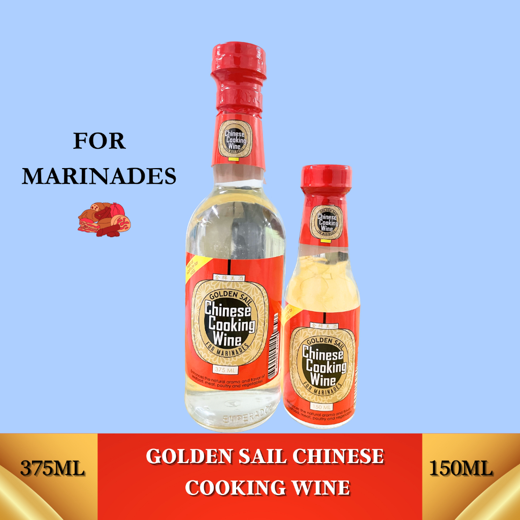 GOLDEN SAIL CHINESE COOKING WINE FOR MARINADES (375ml and 150ml