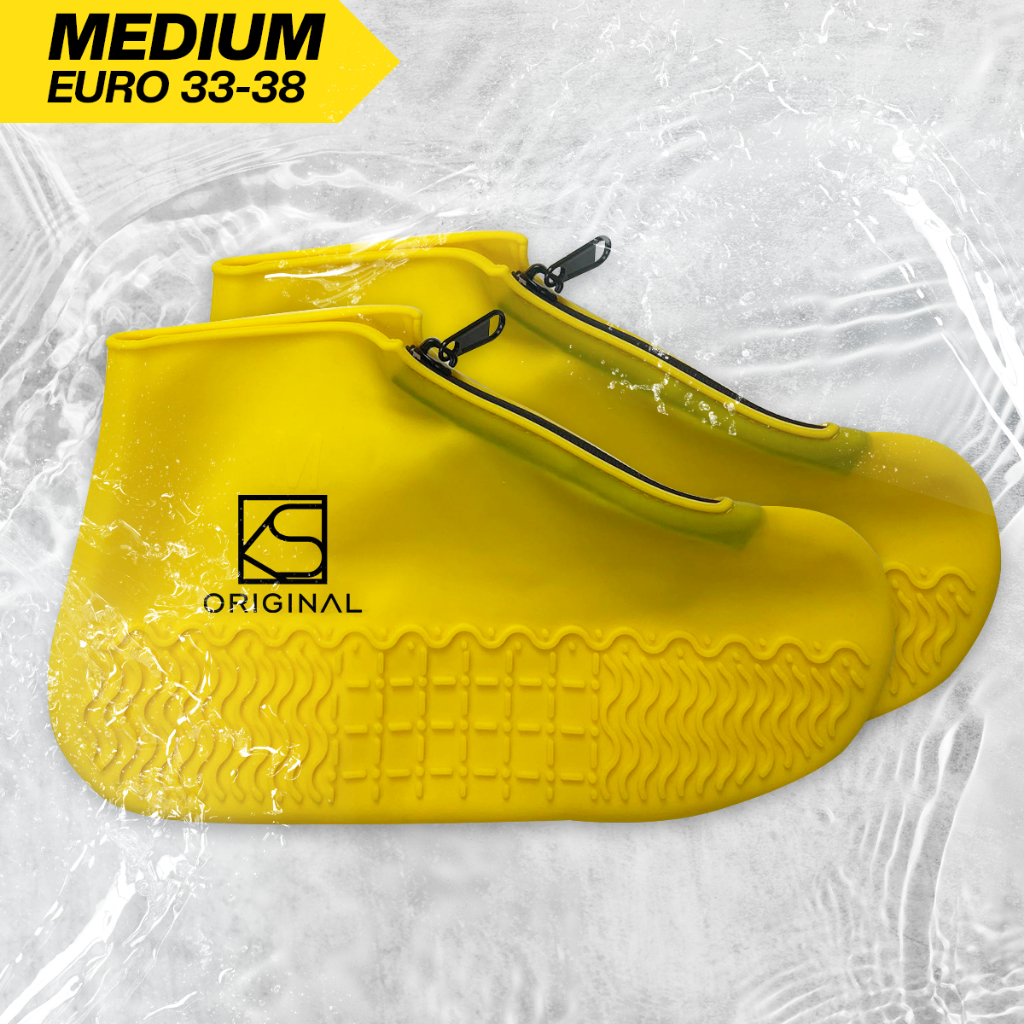 KSORIGINAL KS ZipGuard Zipper Waterproof Silicone Shoe Cover for Rain