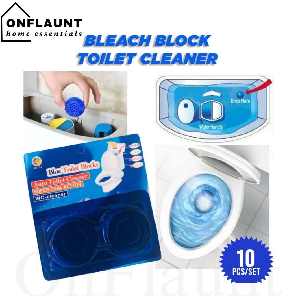 OnFlaunt Flush Toilet Bowl Blue Tablet Cleaner Toilet Cleaner Shopee
