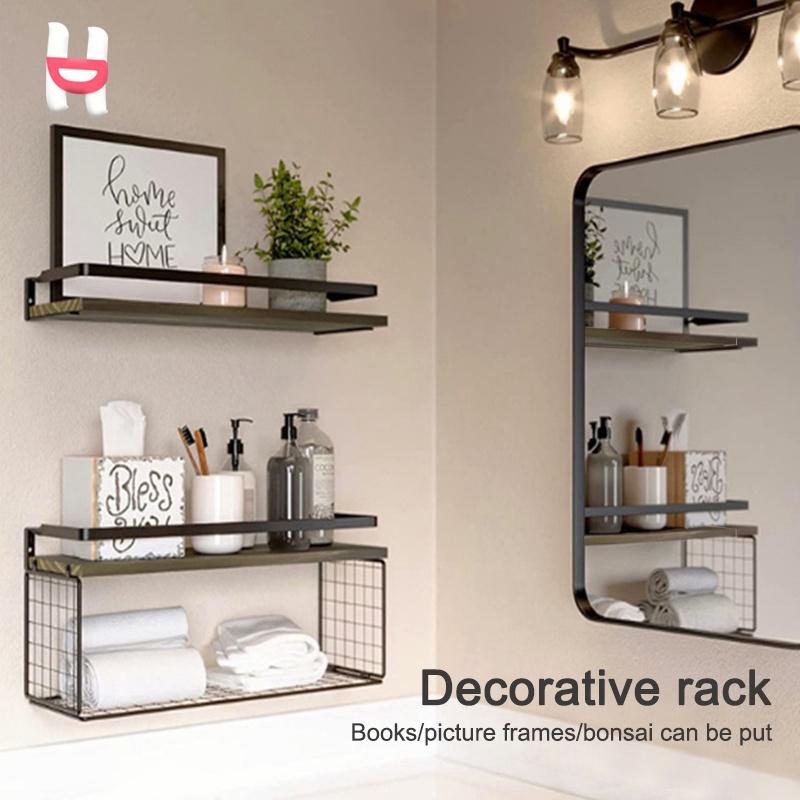 DH Hanging Bathroom Wall Shelf Organizer Wall Storage Rack Bathroom