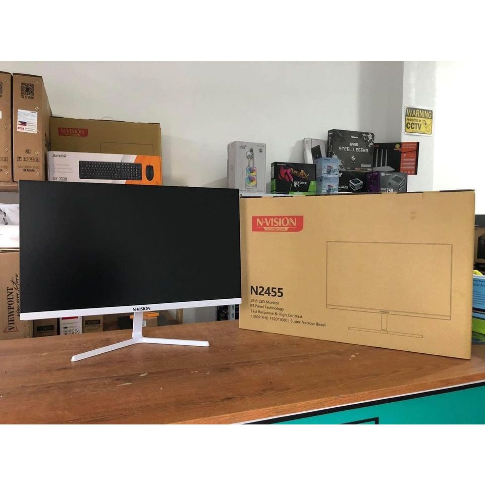 NVISION 24 INCHES MONITOR 75HZ IPS FRAMELESS | Shopee Philippines