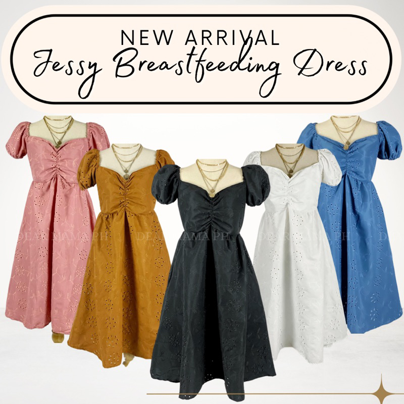 DEARMAMAPH JESSY BREASTFEEDING EYELET DRESS Shopee Philippines