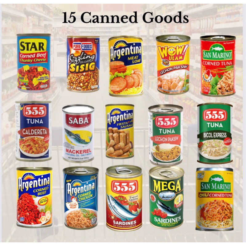 84 Canned Goods Package Shopee Philippines