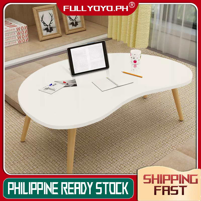 COD Tea Table Single Layer Livingroom Mango Shape Multipurpose Simple