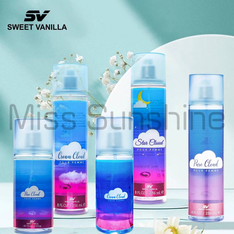 Sweet Vanilla Pure Cloud Perfume For Women Long Lasting 236ml & 75ml 