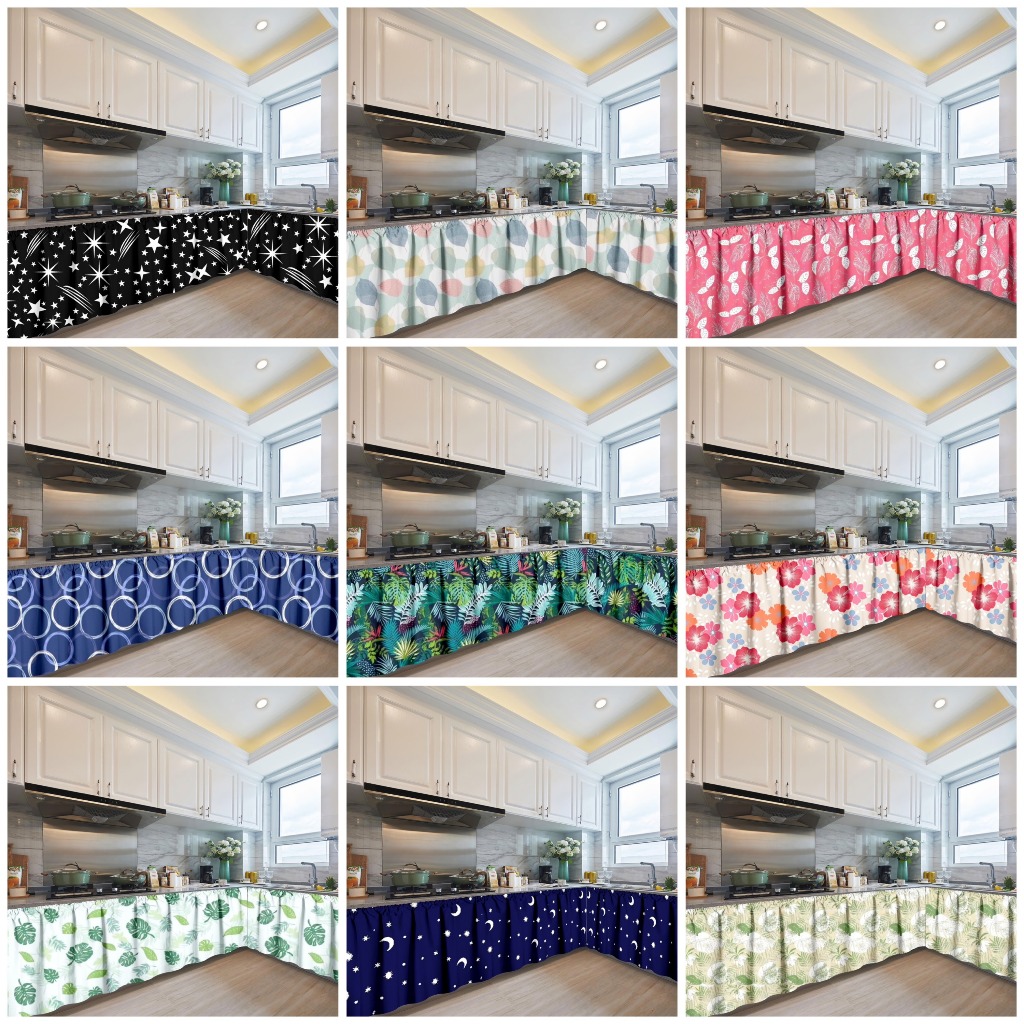Kitchen Sink Curtain Lababo Kurtina 150x70cm | Shopee Philippines