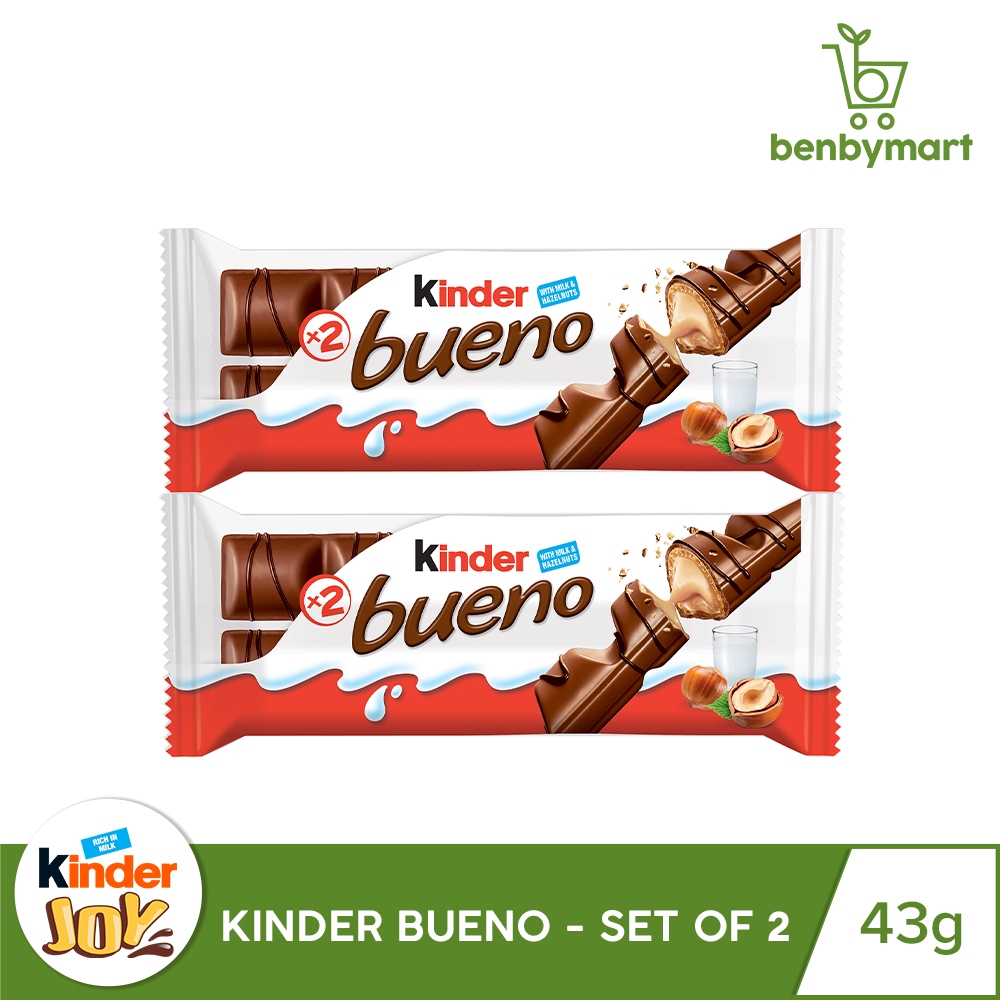 Kinder Bueno T2 43g Chocolate - Set of 2s | Shopee Philippines