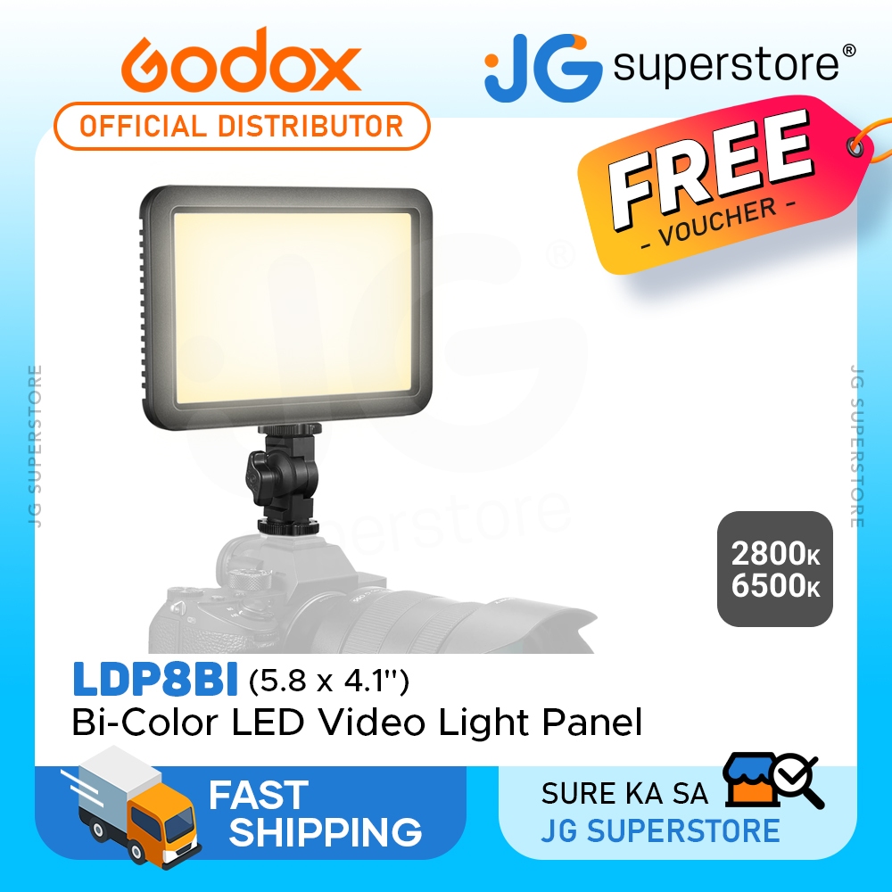 Godox LDP8BI Bi-Color / LDP8D Daylight LED Video Light Panel (5.8 X 4.1 ...