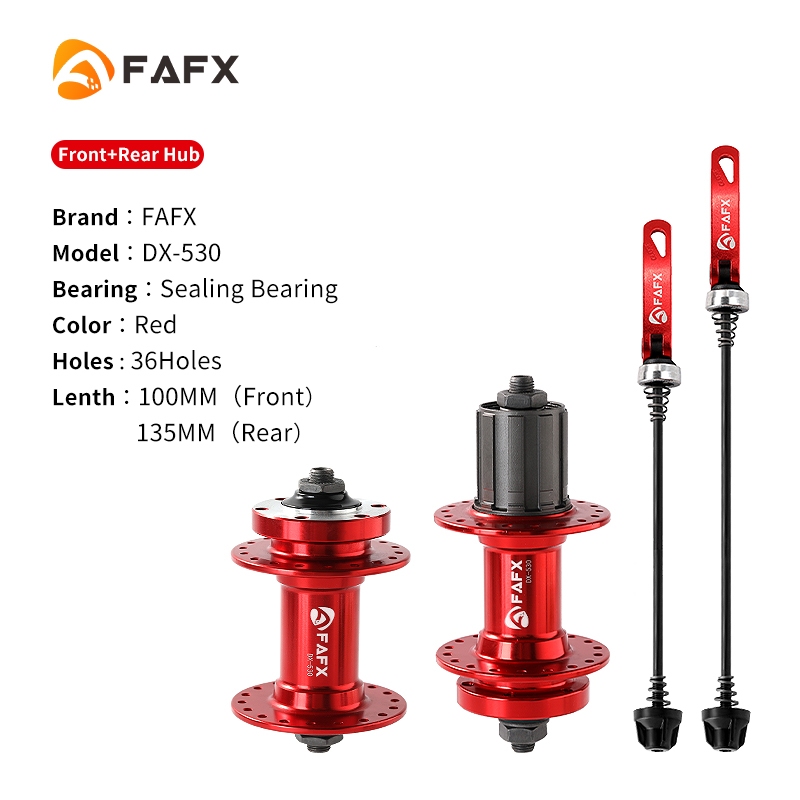 BLOOKE FAFX Hubs 32 Holes 36 Holes Mountain Bike Disc Hubs Front & Rear ...