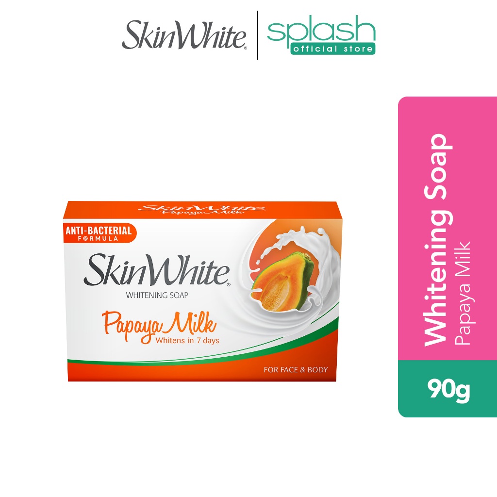 SkinWhite Whitening Face and Body Bar Soap Natural Papaya Milk