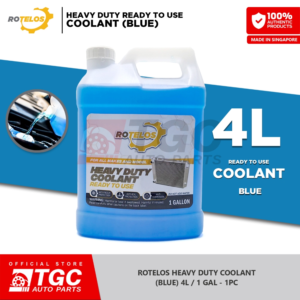 Rotelos Heavy Duty Ready to use coolant ( Coolant Blue ) 4L / 1 Gallon ...