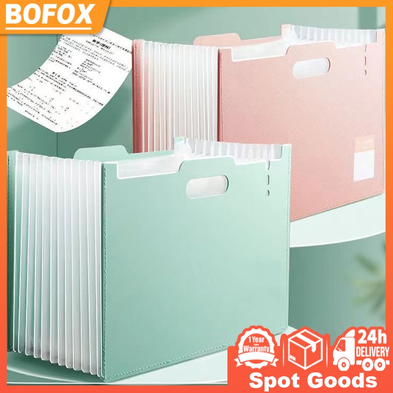 Expanding File Folder Document storage with handle 13 Pockets Size Long ...