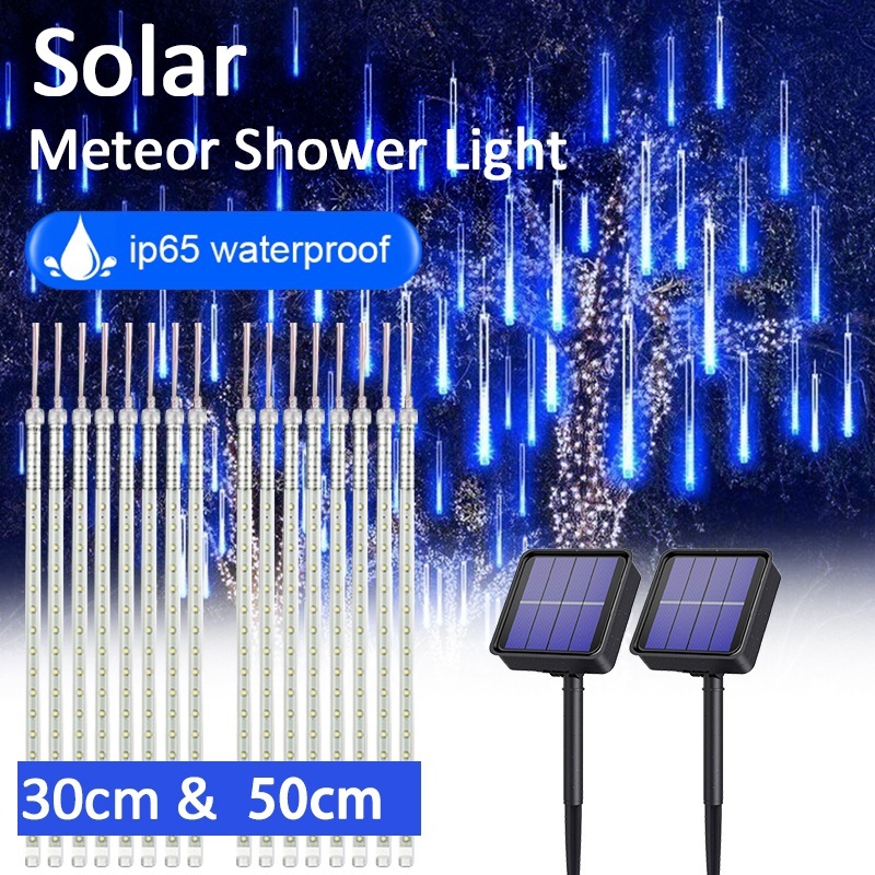 50/30cmLED Meteor Shower String Lights Waterproof Garden Falling ...