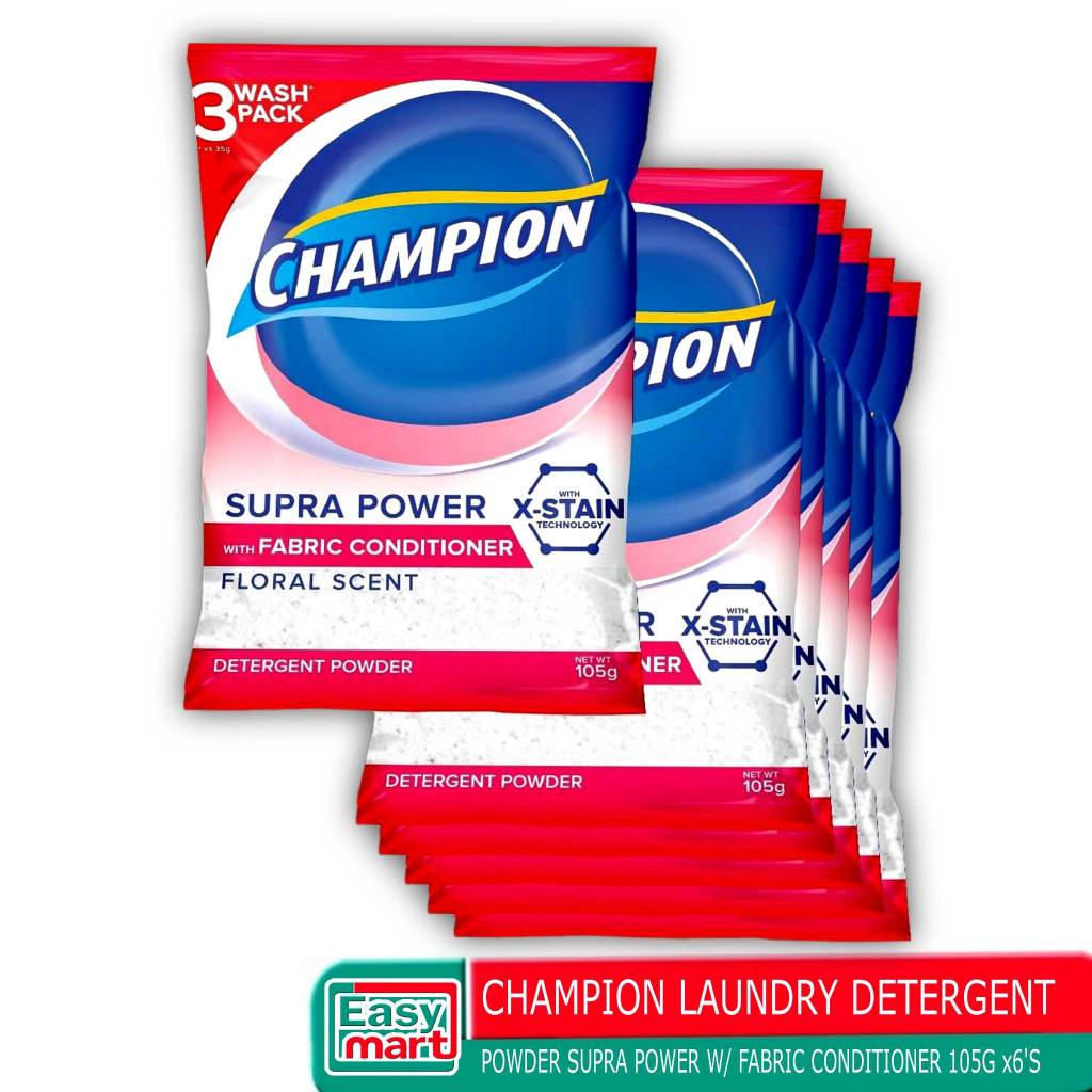 Easy.Mart Champion Laundry Detergent Powder Supra Power W/ Fabric