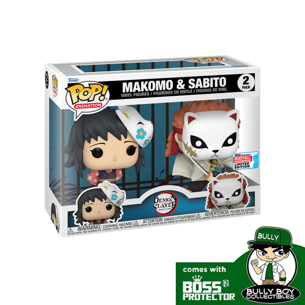 Funko POP! Animation: Demon Slayer - Makomo and Sabito (FCE) 2-Pack ...