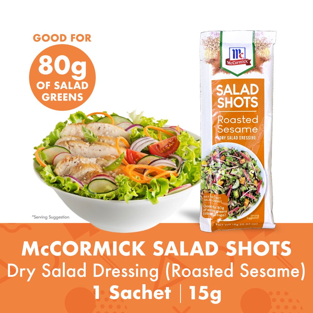 McCormick Salad Shots Roasted Sesame Dry Salad Dressing 15g