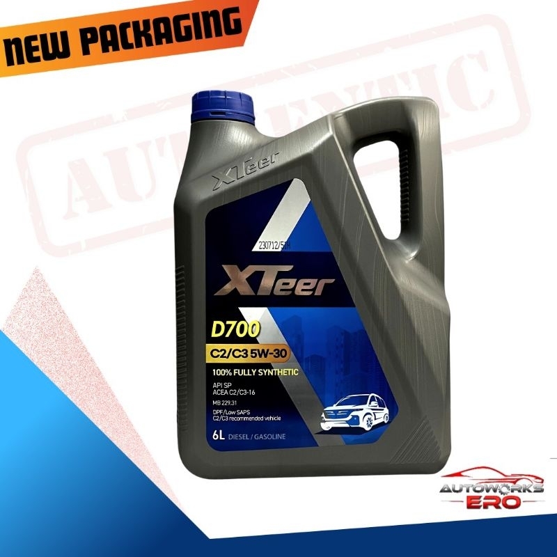 Hyundai Xteer (6L) 5w30 100% Synthetic Diesel Motor Oil | Shopee ...