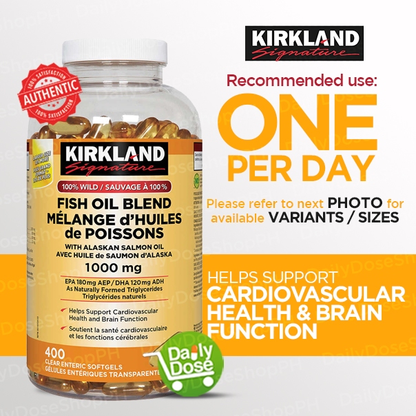Kirkland Signature 100 Wild Fish Oil Blend, Softgels Shopee Philippines