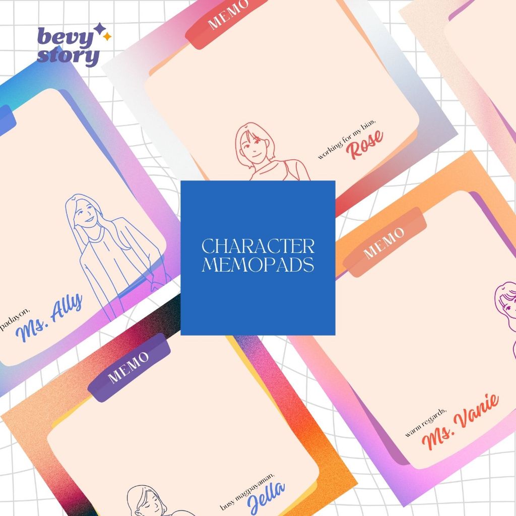 Personalized Character Memopad, 30 and 50 sheets, Gift Ideas, Souvenir