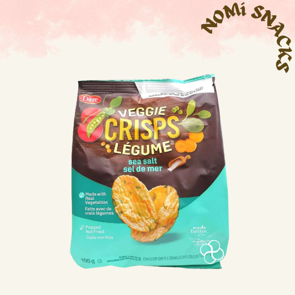 Dare Veggie Crisps Sea Salt Crackers Chips 100g Shopee Philippines