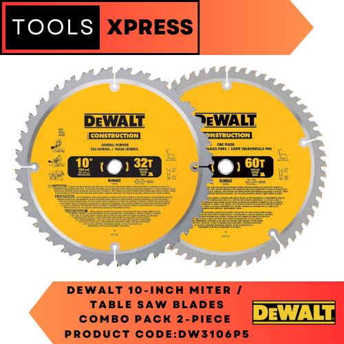Dewalt 10 inch 60 tooth saw blade sales