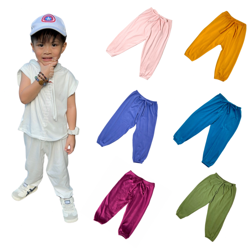 [2] Unisex Kids Jogger Pants Plain / Casual wear / Pangbahay ...