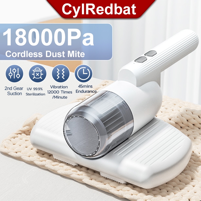 CylRedbat Dust Mite Vacuum Cleaner 18000PA Wireless bed Vacuum Cleaner