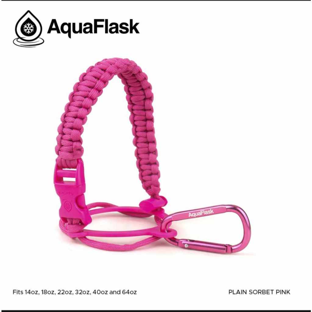 Aquaflask Paracord Handle Sorbet Pink (Fit 14oz 64oz) Shopee